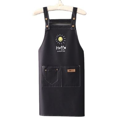 Akzeptable benutzerdefiniertes Logo Druck Polyester Chef Schürze für Küche Handwerk Backen Restaurant