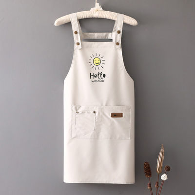 Akzeptable benutzerdefiniertes Logo Druck Polyester Chef Schürze für Küche Handwerk Backen Restaurant
