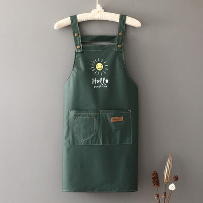 Akzeptable benutzerdefiniertes Logo Druck Polyester Chef Schürze für Küche Handwerk Backen Restaurant