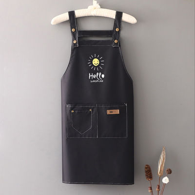 Akzeptable benutzerdefiniertes Logo Druck Polyester Chef Schürze für Küche Handwerk Backen Restaurant