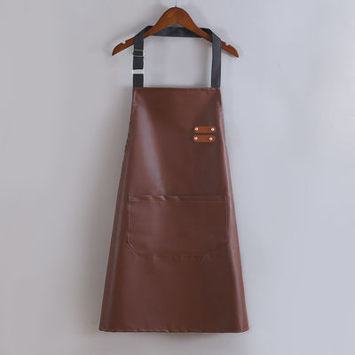 Custom Logo Wasserdichtes Leder Lange Bib Vorhang für Küche BBQ Barkeeper Uniform Typ