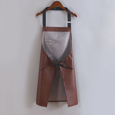 Custom Logo Wasserdichtes Leder Lange Bib Vorhang für Küche BBQ Barkeeper Uniform Typ