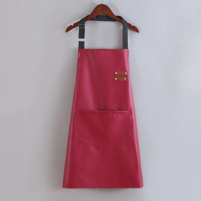 Custom Logo Wasserdichtes Leder Lange Bib Vorhang für Küche BBQ Barkeeper Uniform Typ