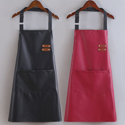 Custom Logo Wasserdichtes Leder Lange Bib Vorhang für Küche BBQ Barkeeper Uniform Typ