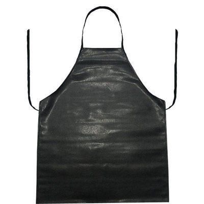 Custom Plain Long Bib PU Leder Kochküche Arbeit Schürze mit akzeptablen OEM / ODM