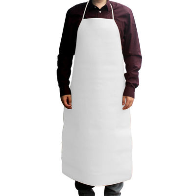Custom Plain Long Bib PU Leder Kochküche Arbeit Schürze mit akzeptablen OEM / ODM