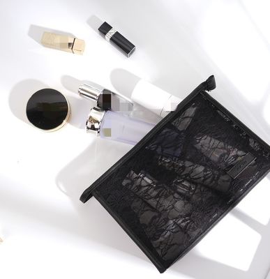 Leichtgewichtige Reisetasche für Waschmasken Fashion Mesh Cosmetic Make-up Tasche mit benutzerdefiniertem Logo