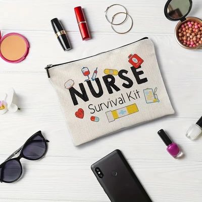 Custom Logo gedruckte Lagertasche Toilettenartikel Reise Make-up Tasche wiederverwendbare Leinwand Jute Baumwolle Kosmetiktasche