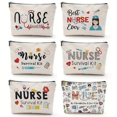 Custom Logo gedruckte Lagertasche Toilettenartikel Reise Make-up Tasche wiederverwendbare Leinwand Jute Baumwolle Kosmetiktasche
