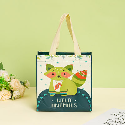 Neueste Modische Recycling-Nichtgewebte Lebensmitteltasche mit Logo für mittelgroße Artikel