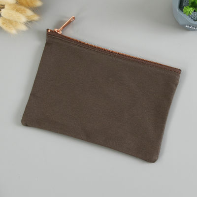 Custom Logo Leinwand Bleistift Tasche Perfektes Organisator für Reise Toilettenartikel und Make-up