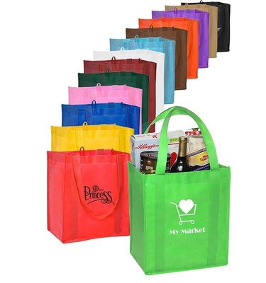 Neueste Modestyl Custom Printed Nonwoven Stoff Lebensmittel Totebag Hersteller