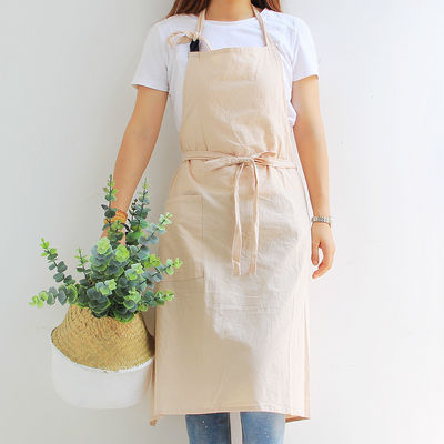 OEM/ODM Akzeptabel Custom Design Baumwoll-Linn-Schürze für die Küche Kochen Koch Haushalt