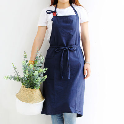 OEM/ODM Akzeptabel Custom Design Baumwoll-Linn-Schürze für die Küche Kochen Koch Haushalt