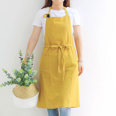 OEM/ODM Akzeptabel Custom Design Baumwoll-Linn-Schürze für die Küche Kochen Koch Haushalt