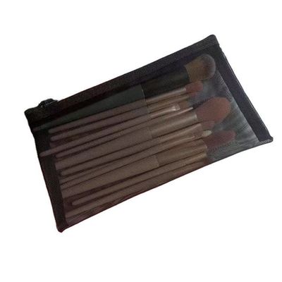 Schwarze Maschenbeutel Nachgefertigte langlebige Make-up- und Reisetaschen mit Maschenverschlussbeutel