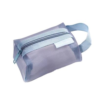 Tägliche Schule Wasserdicht Nylon Polyester Mesh Custom Logo Kleine Reise Make-up-Tasche