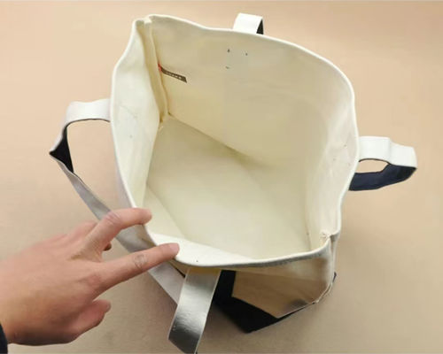 Biologische, wiederverwendbare, klappbare, kundenspezifische, gedruckte, Baumwoll-Tote-Tasche zum Einkaufen