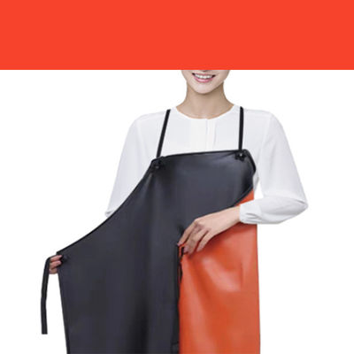 Handgefertigte Lederaufmachung Logo-Druck Schürze Hitzebeständigkeit BBQ Werkzeug Schürze für Männer