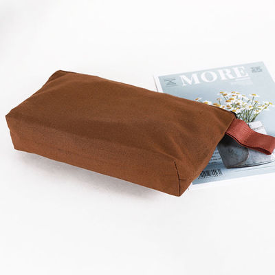 Leinwand Reißverschluss Bleistift Tasche für benutzerdefiniertes Logo gedruckte Make-up-Tasche und Reise Notwendigkeiten