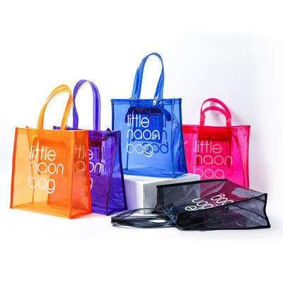Gehäuse mit individuellem Logo Klar transparenter PVC-Tote-Tasche mit Reißverschluss und Tasche