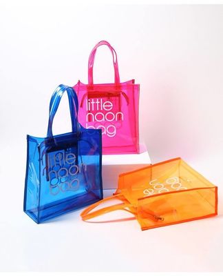 Gehäuse mit individuellem Logo Klar transparenter PVC-Tote-Tasche mit Reißverschluss und Tasche