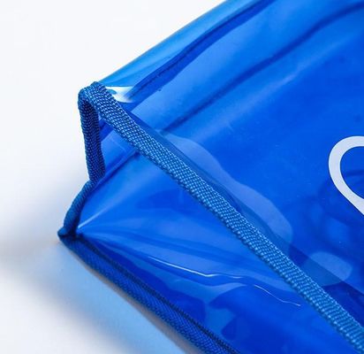 Gehäuse mit individuellem Logo Klar transparenter PVC-Tote-Tasche mit Reißverschluss und Tasche