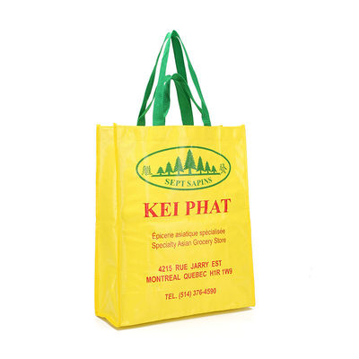 Custom-Size Mode-Tote-Tasche mit mehrfarbigem Logo, gedruckt, PP-gewebtes Material