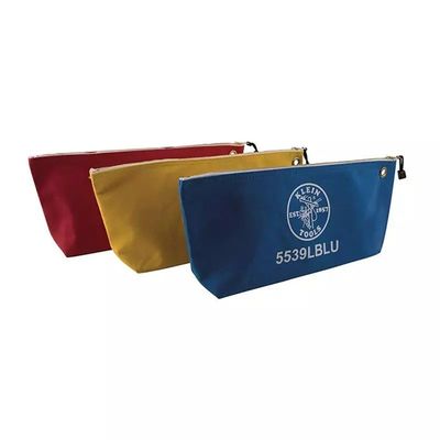 16 Unzen. Leinwand Werkzeug Mehrzweck Tasche Tote Tasche mit Metall Reißverschluss und RPET Material