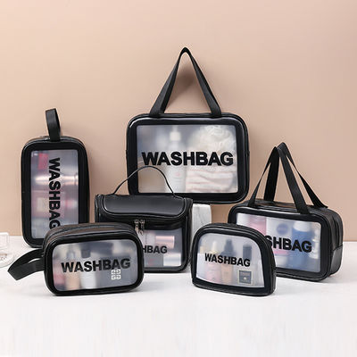 Verschluss mit Reißverschluss, eigene Tasche, Schönheitsmake-up-Tasche mit gedrucktem Logo und Reisekosmetiktasche