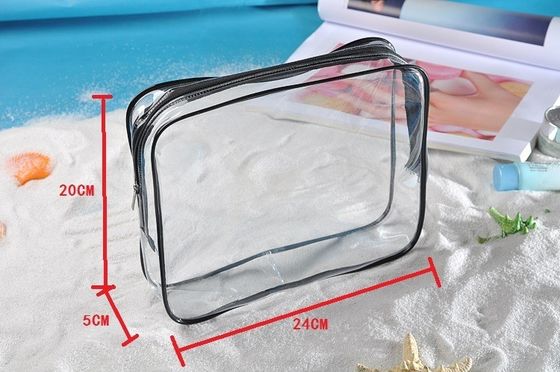 3-Pc kristallklare Kosmetiktasche für Reisen und Toilettenartikel OEM/ODM akzeptabel