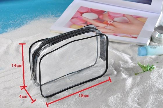 3-Pc kristallklare Kosmetiktasche für Reisen und Toilettenartikel OEM/ODM akzeptabel