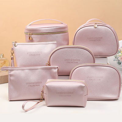 Custom Makeup Bag Neueste Modische Art Wasserdichte PU Tragbare Reise Kosmetik Tasche