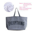 Unisex-Shopping-Tote-Tasche aus gedrucktem Stoff mit großer Kapazität und individueller Farbe