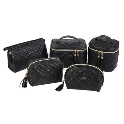 PU-Leder-Make-up-Kosmetik-Taschen im Modestil mit individueller Farbkombination