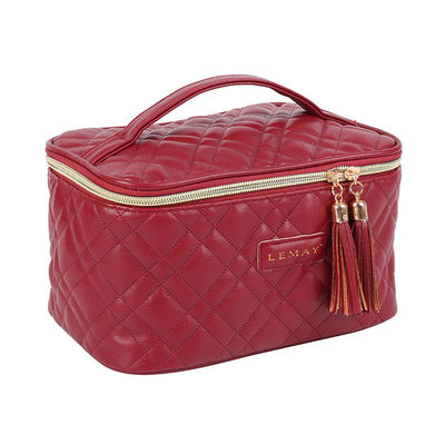 PU-Leder-Make-up-Kosmetik-Taschen im Modestil mit individueller Farbkombination