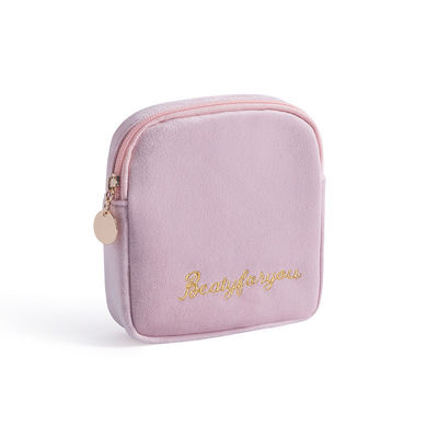 Personalisiertes Logo Mache-Tasche Taschenkoffer Tasche Set Privatetikett Samt Kosmetik Tasche