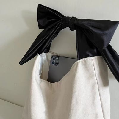 Farbe auf maßgeschneiderte Art Hochkapazität Koreanischer Stil Bogen Hobo Casual Süßes Mädchen Teenager Damen Einkaufstasche