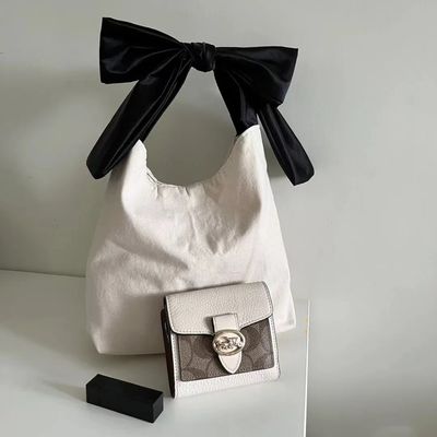 Farbe auf maßgeschneiderte Art Hochkapazität Koreanischer Stil Bogen Hobo Casual Süßes Mädchen Teenager Damen Einkaufstasche