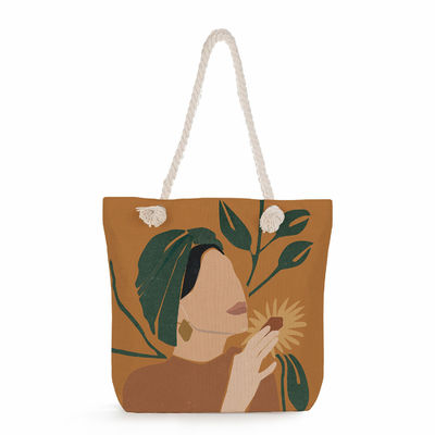 Großes Handtaschen für Frauen, kundenspezifisch angefertigte, wiederverwendbare Handtasche mit Druckmuster