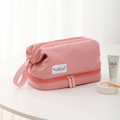Custom Logo gedruckt Eco Friendly Vanity Case Samt Reißverschluss Tasche für Make-up Kosmetik