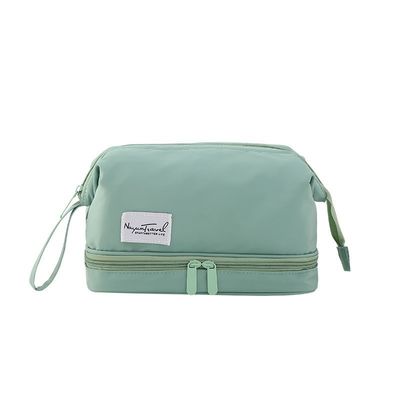 Custom Logo gedruckt Eco Friendly Vanity Case Samt Reißverschluss Tasche für Make-up Kosmetik