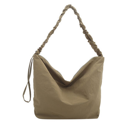Großkapazität Nylon-Kreuzkörper mit Pleiß-Zugstrang-Schultertasche für Frauen