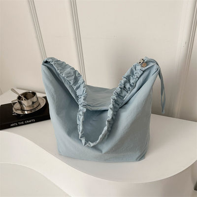 Großkapazität Nylon-Kreuzkörper mit Pleiß-Zugstrang-Schultertasche für Frauen