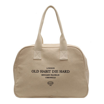 Individuelle große Kapazität offene Schließung Baumwolle Leinwand Shopping Tote Tasche für Frauen