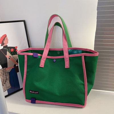 Mode Recycling Natur Schlicht Custom Eco-Friendly Druck Leinwand Baumwolle Tote Einkaufstüte