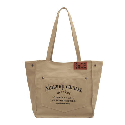 Single Handle Luxus Frau Tote Handtasche Mode Leinwand Tasche in kundenspezifischen Farben