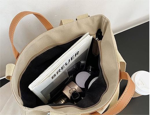 Leinwand Öko-freundlich recycelt einfache Großhandel große Bio-Calico Baumwolle Einkaufsbeutel