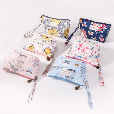 Blumendruck Reißverschluss Tasche niedliche Blumen Make-up Tasche für die Organisation von Schönheitsprodukten