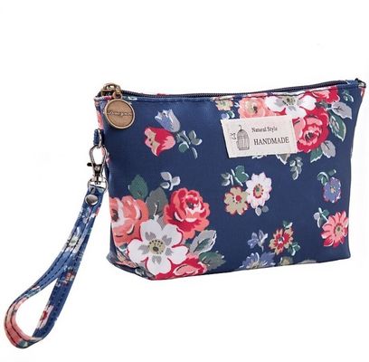 Blumendruck Reißverschluss Tasche niedliche Blumen Make-up Tasche für die Organisation von Schönheitsprodukten